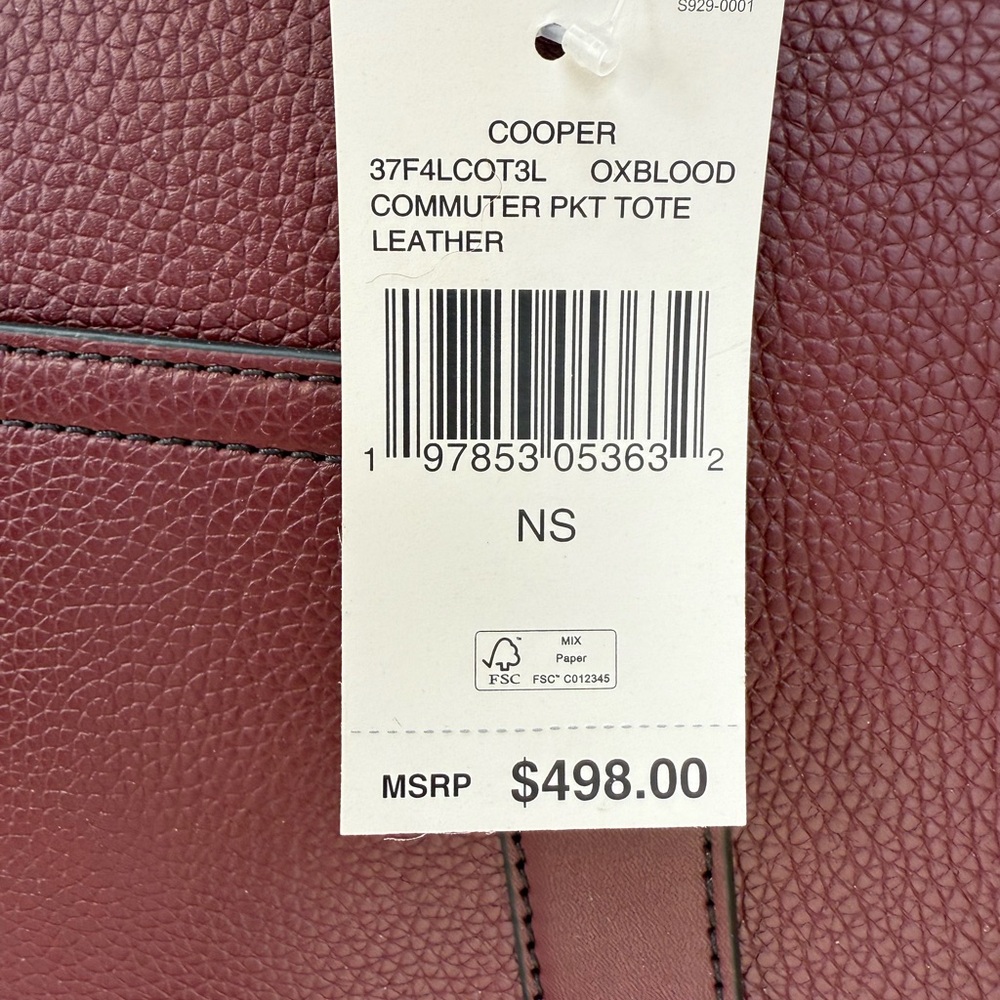 Cooper Leather commuterTote Bag
Color:OxBlood - Picture 5 of 5